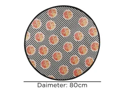 Alfombra de baño Tranche Circle Djt 80 multicolor