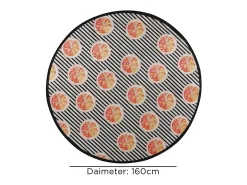 Outlet Alfombra de baño Tranche Circle Djt 160 Multicolor