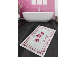 Alfombra De Baño|Ropa De Cama^Alfombra de baño With Flower Djt (80 x 100) Multicolor