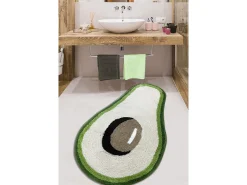 New Alfombra de baño Zavoka negro verde blanco Multicolor