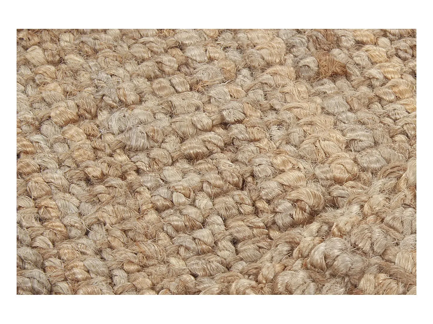 Alfombra de cama de yute natural 60 × 120 cm NOOR