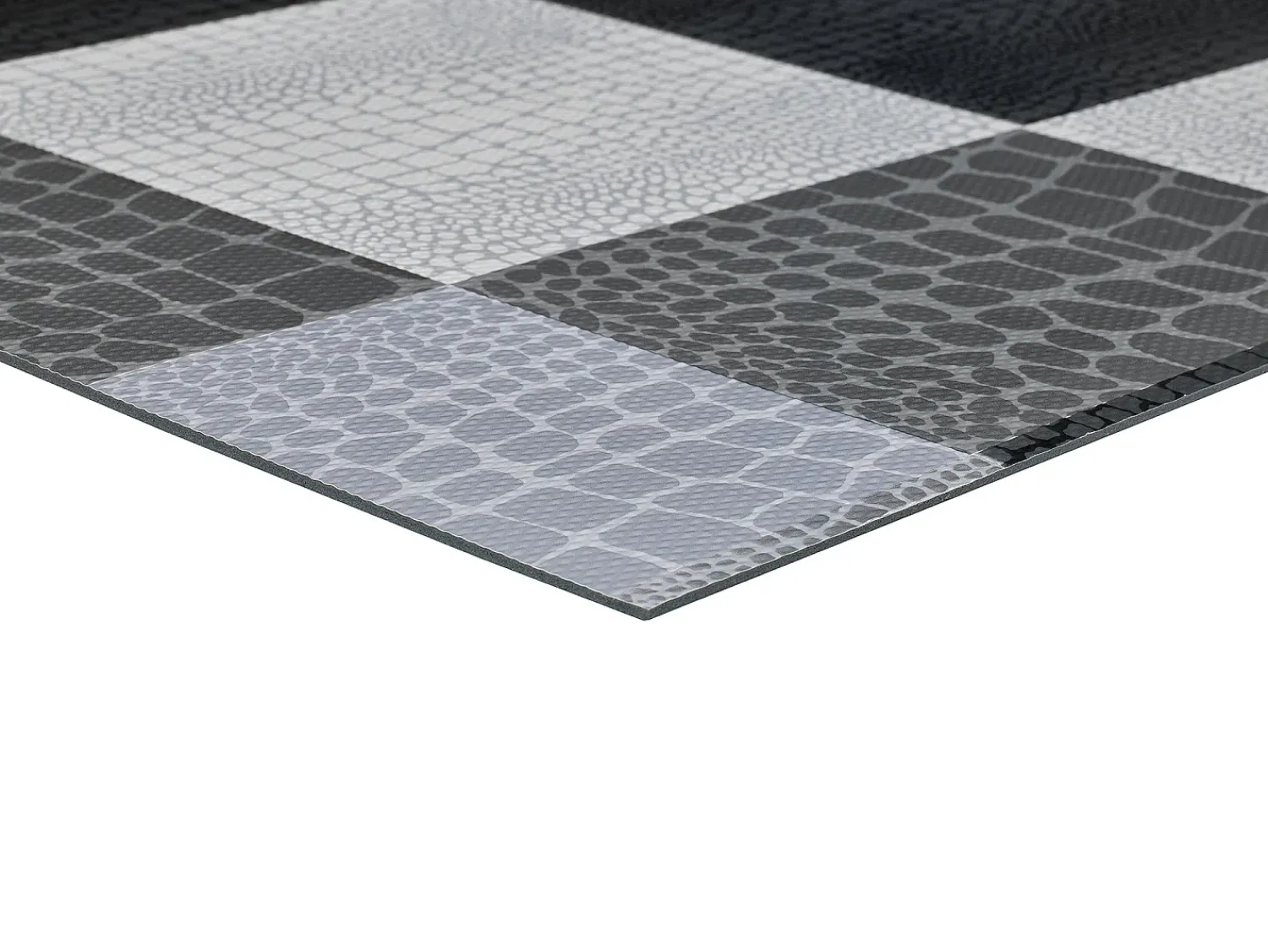 Best Alfombra de cocina - animal print - - 48 x 200 cm - SALLY Gris