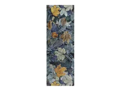 Alfombra De Cocina^Alfombra de cocina - Dibujos con hojas - - 52 x 200 cm - RICCI Azul