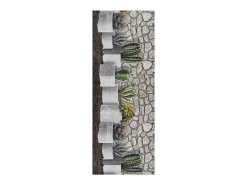 Clearance Alfombra de cocina - Dibujos con flores - - 52 x 100 cm - RICCI Gris
