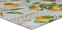 Alfombra de cocina - dibujos con limones - multicolor - 48 x 200 cm - SALLY