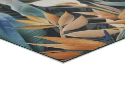 Alfombra De Cocina^Alfombra de cocina - Dibujos con hojas - - 52 x 100 cm - RICCI Amarillo