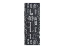 Sale Alfombra de cocina - Diseño de menús - - 52 x 100 cm - RICCI Negro