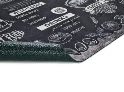 Sale Alfombra de cocina - Diseño de menús - - 52 x 100 cm - RICCI Negro