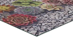 Clearance Alfombra de cocina - Diseños de cactus - gris - 52 x 100 cm - SPRINTY Multicolor