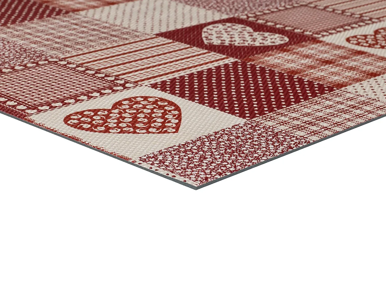 Alfombra De Cocina^Alfombra de cocina - patchwork - - 48 x 200 cm - SALLY Rojo