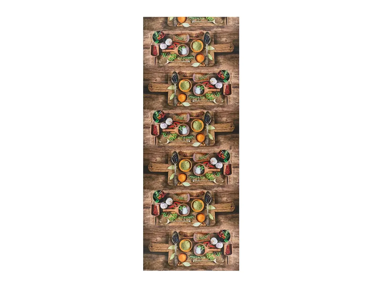 Clearance Alfombra de cocina - diseños con especias - - 52 x 200 cm - RICCI Multicolor
