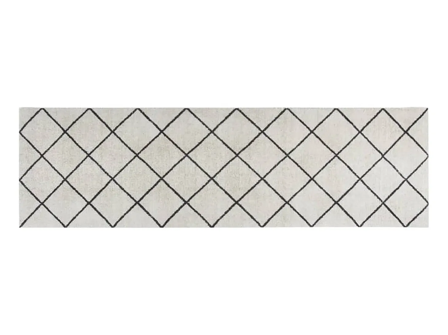 Alfombra de cocina lavable terciopelo cuadrados 60x180 cm ES260918