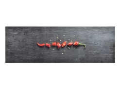 Alfombra De Cocina^Alfombra de cocina lavable Pepper 60x180 cm ES197448 Negro