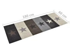 Discount Alfombra de cocina lavable Star 60x180 cm ES982216 Multicolor