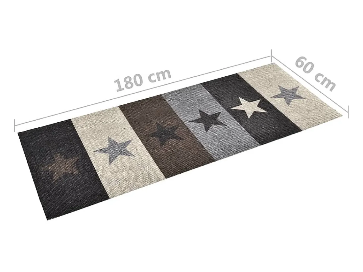 Discount Alfombra de cocina lavable Star 60x180 cm ES982216 Multicolor