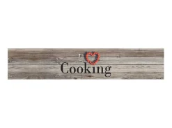 Sale Alfombra de cocina lavable terciopelo Cooking gris 60x300 cm ES261249 Multicolor