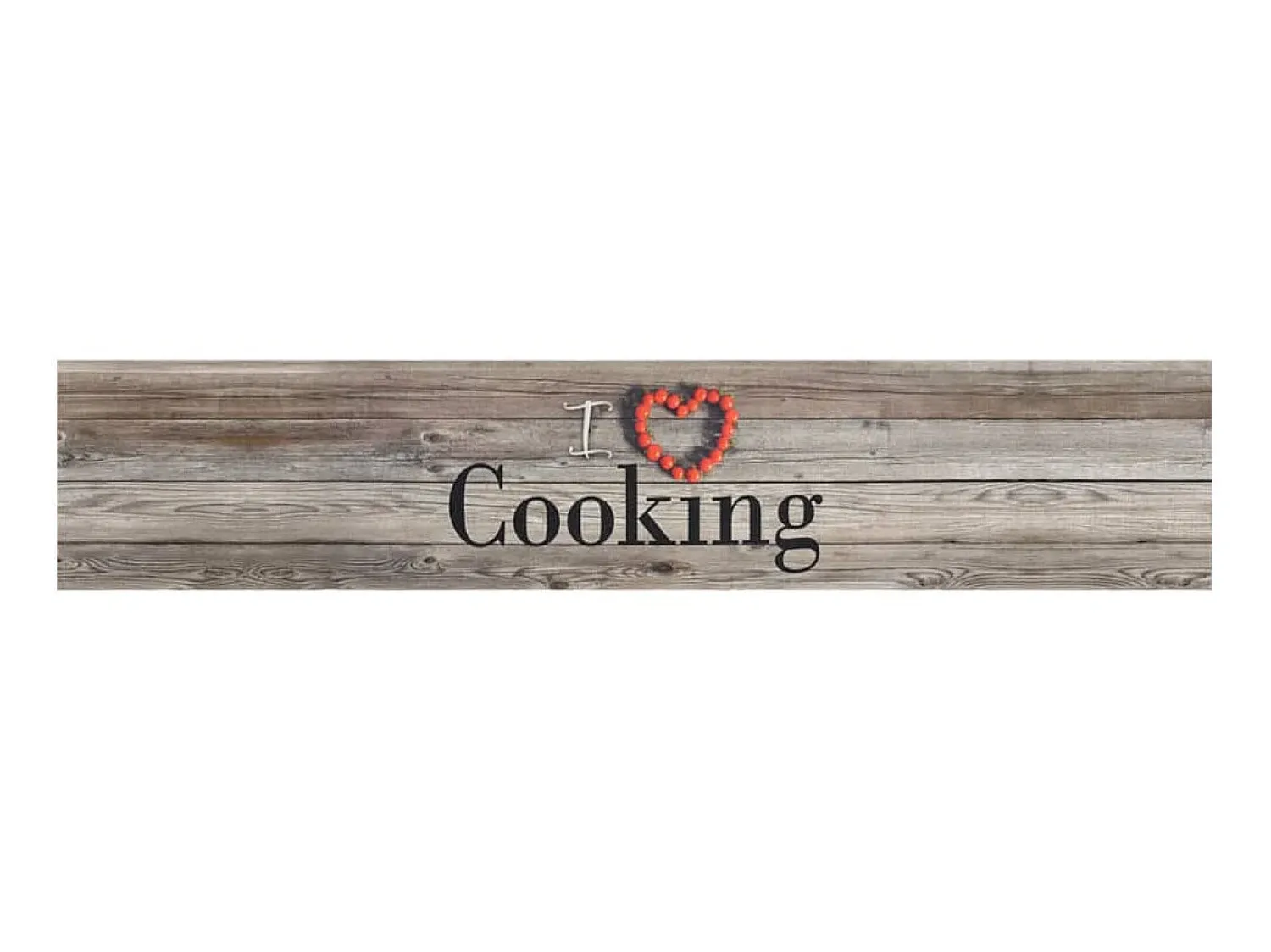 Sale Alfombra de cocina lavable terciopelo Cooking gris 60x300 cm ES261249 Multicolor
