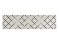 Alfombra De Cocina^Alfombra de cocina lavable terciopelo cuadrados 45x150 cm ES912117 Gris
