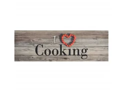 New Alfombra de cocina lavable terciopelo cooking gris 60x180 cm ES802532 Multicolor
