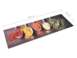 New Alfombra de cocina lavable Spoons 60x300 cm ES753665 Multicolor