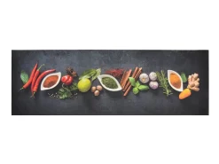 Alfombra de cocina lavable terciopelo dibujo especias 60x180 cm ES211826