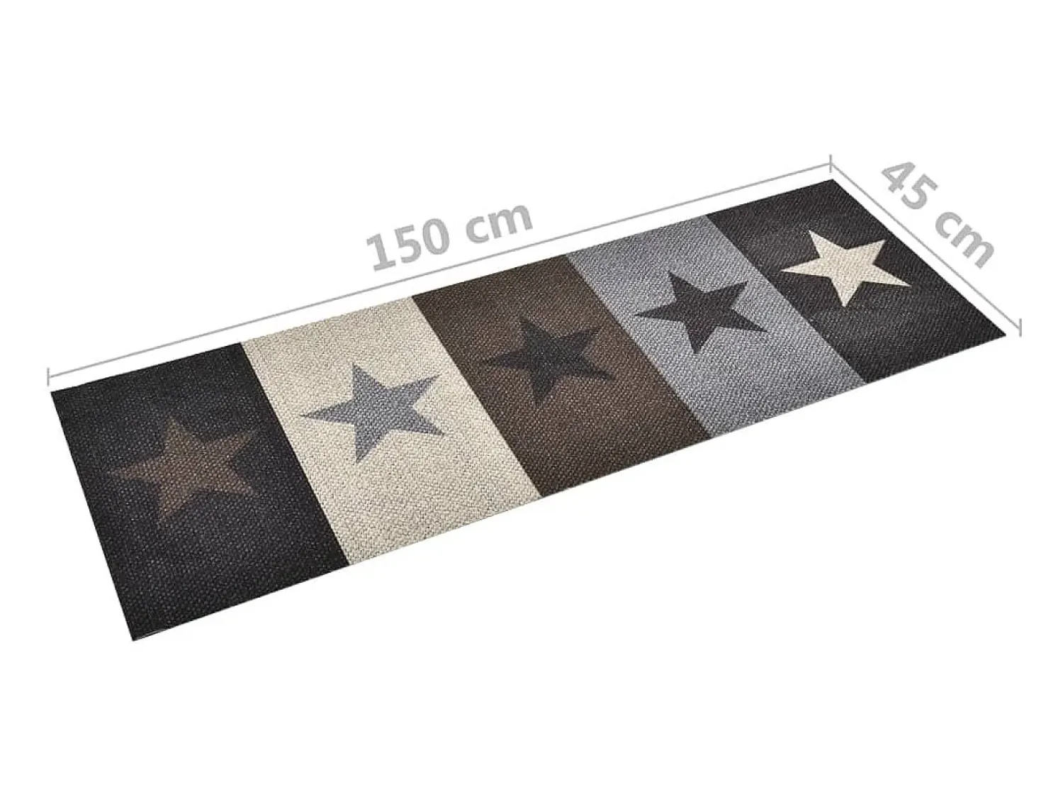 Hot Alfombra de cocina lavable Star 45x150 cm ES176598 Multicolor