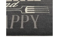 Sale Alfombra de cocina lavable terciopelo negro 45x150 cm ES506005 Multicolor