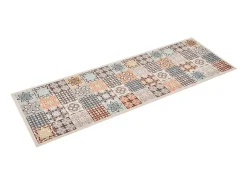 New Alfombra de cocina lavable mosaico de colores 45x150 cm ES695060 Multicolor