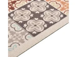 New Alfombra de cocina lavable mosaico de colores 45x150 cm ES695060 Multicolor