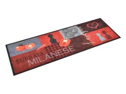 New Alfombra de cocina lavable Tomatoes 60x300 cm ES306211 Multicolor