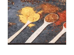 Alfombra de cocina multicolor 60x180 cm lavable antideslizante
