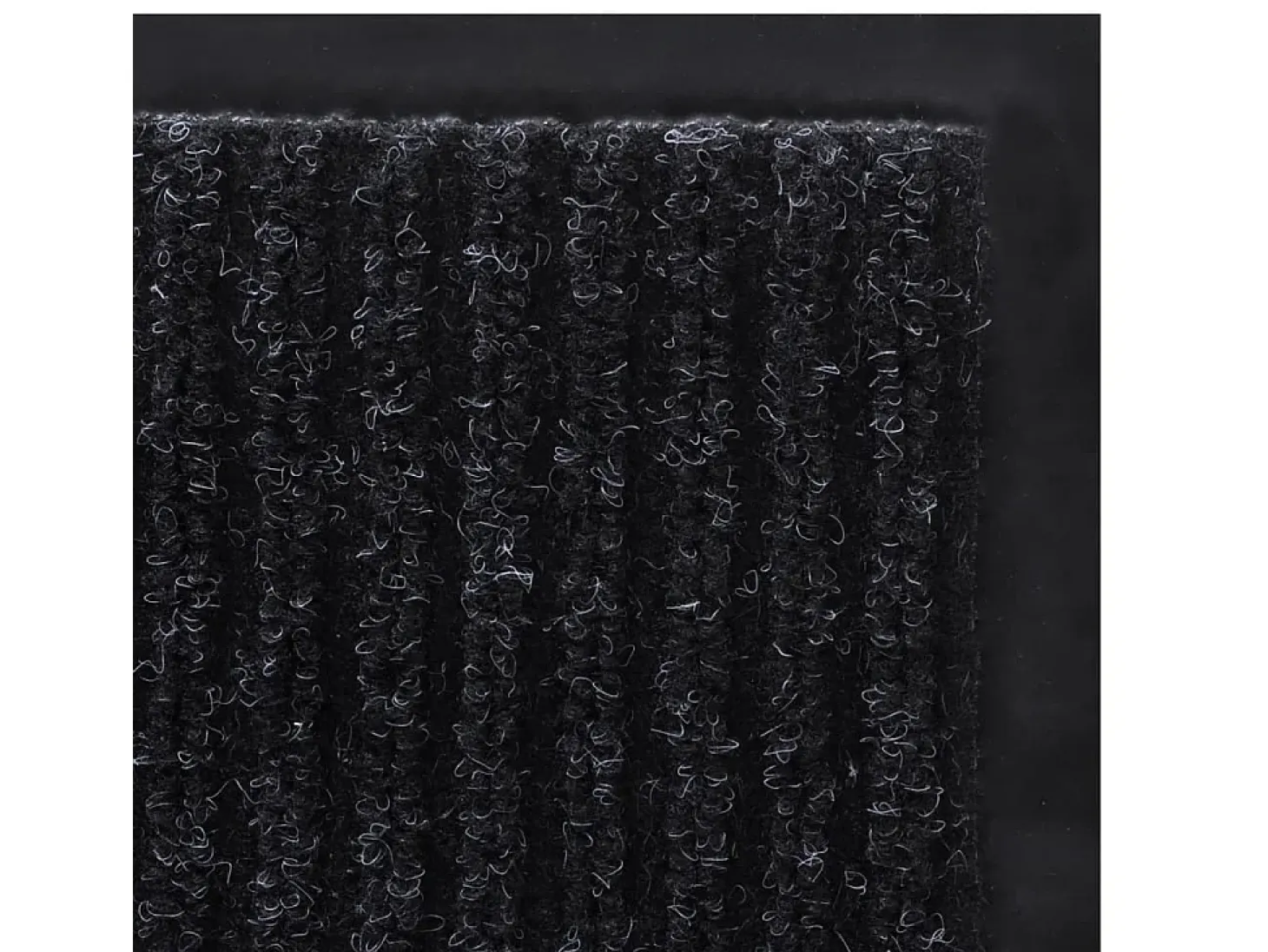 Alfombra de entrada de PVC negra, 120 x 180 cm ES804562