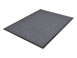 Alfombra de entrada PVC gris 90x120 cm ES678589
