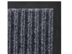 Alfombra de entrada PVC gris 90x120 cm ES678589
