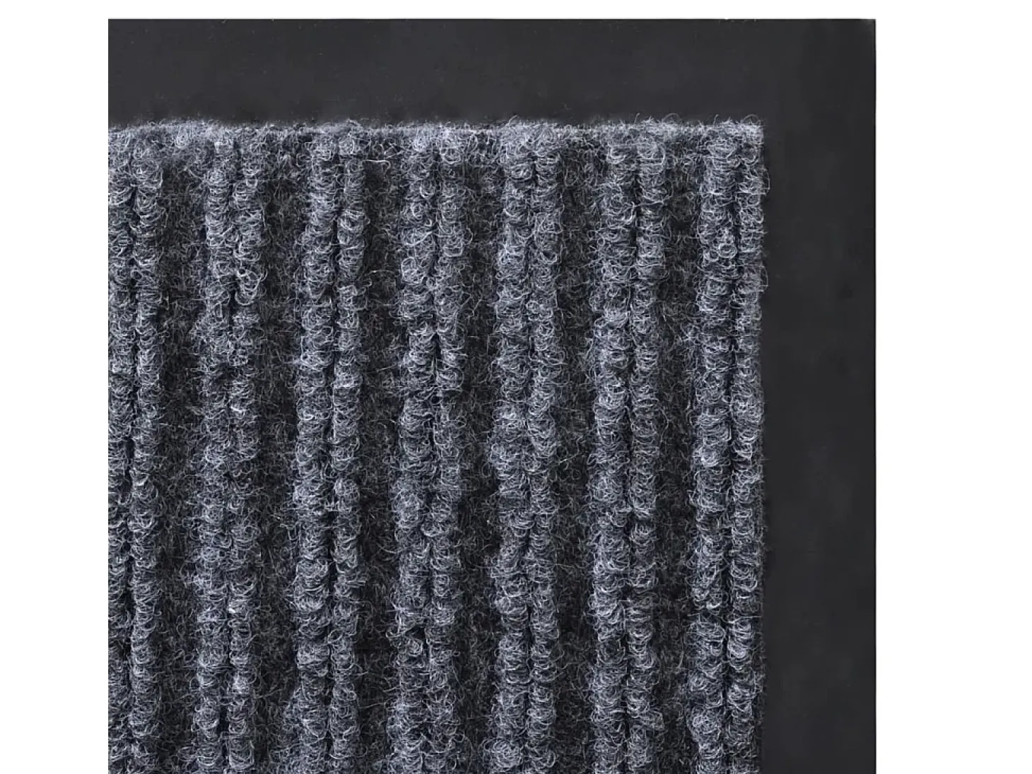 Alfombra de entrada PVC gris 90x120 cm ES678589