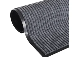 Alfombra de entrada PVC gris 120x180 cm ES723337