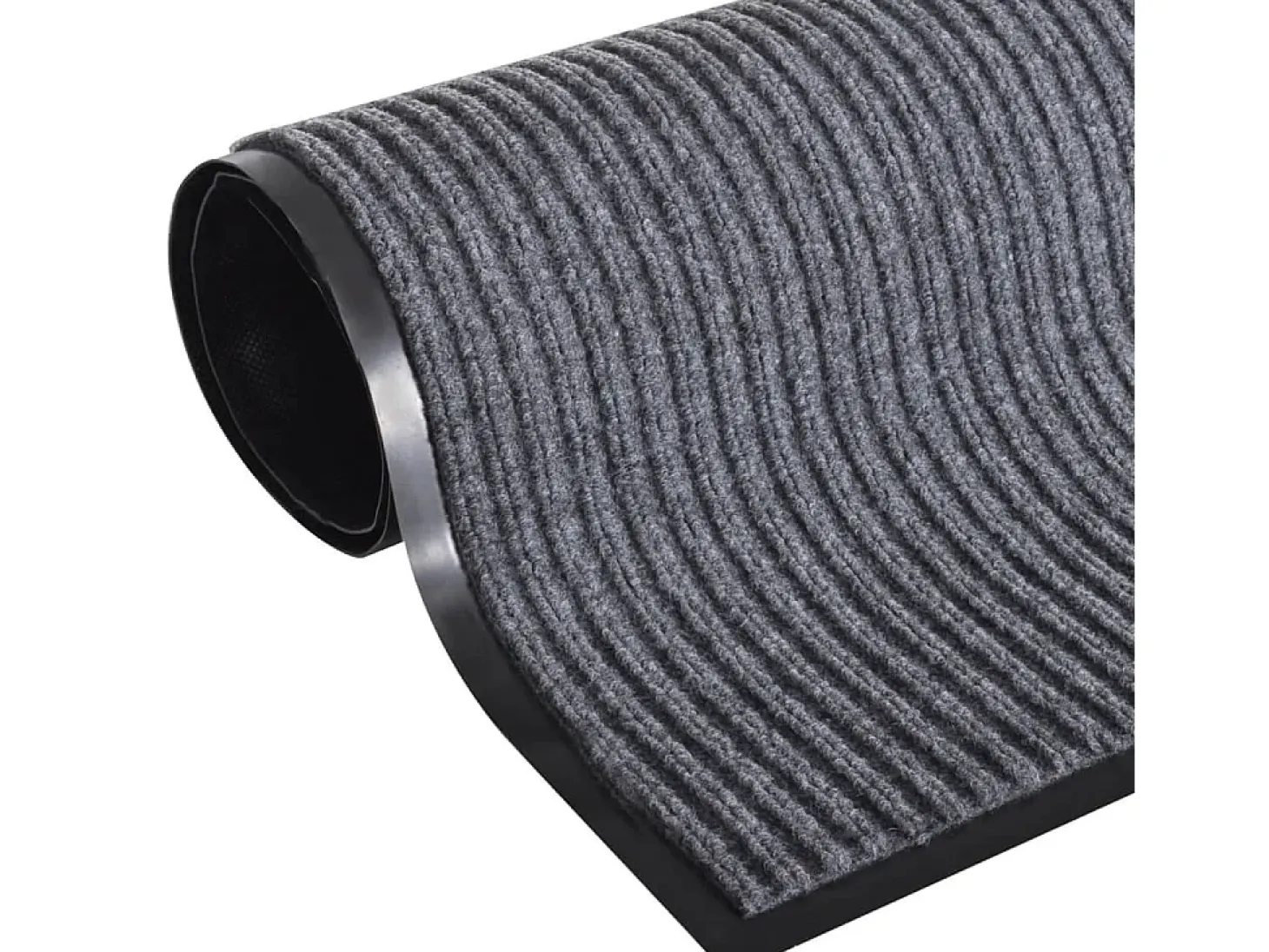 Alfombra de entrada PVC gris 120x180 cm ES723337