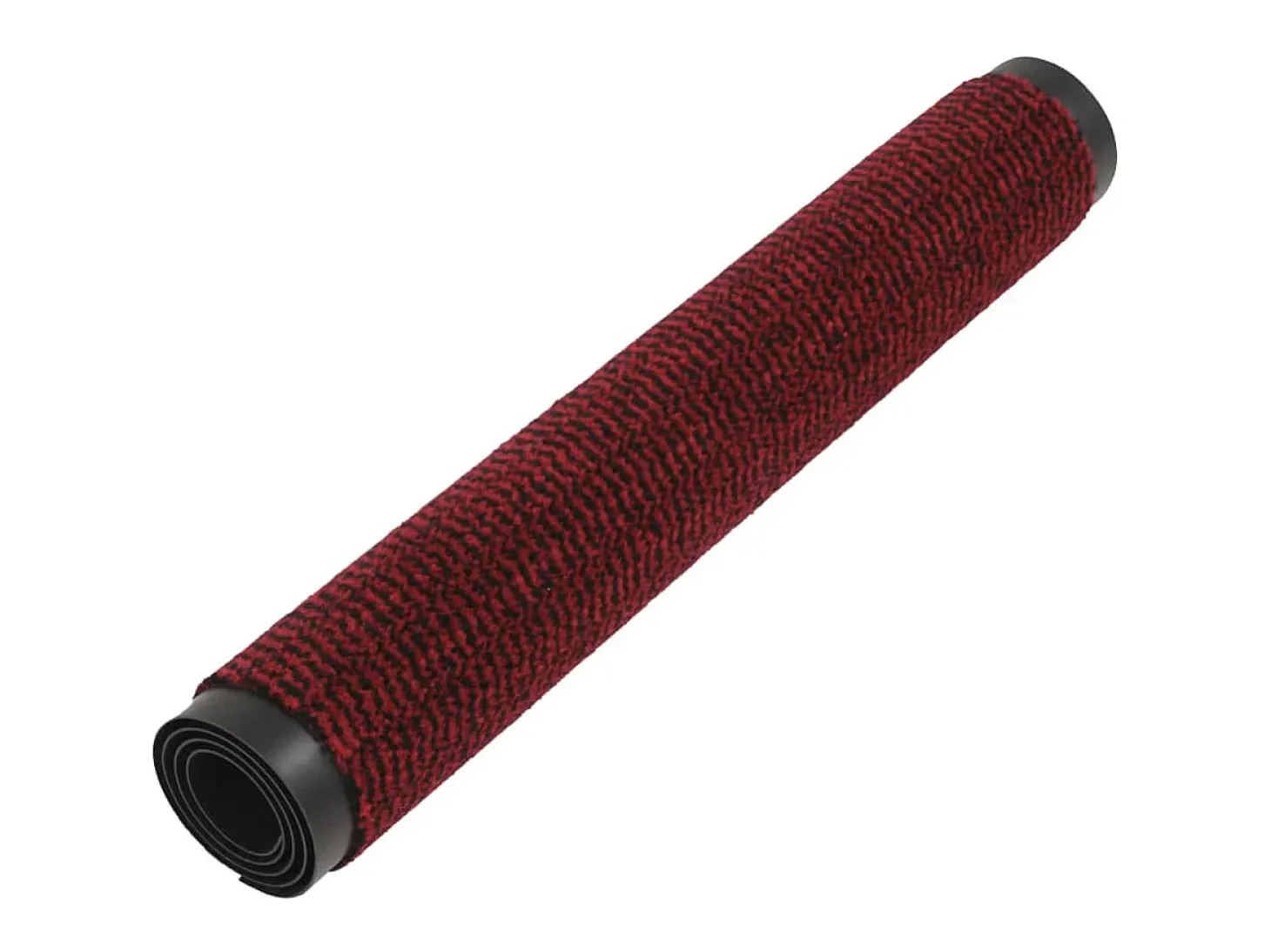 Alfombra de entrada rectangular de nudo 40x60 cm roja ES806505