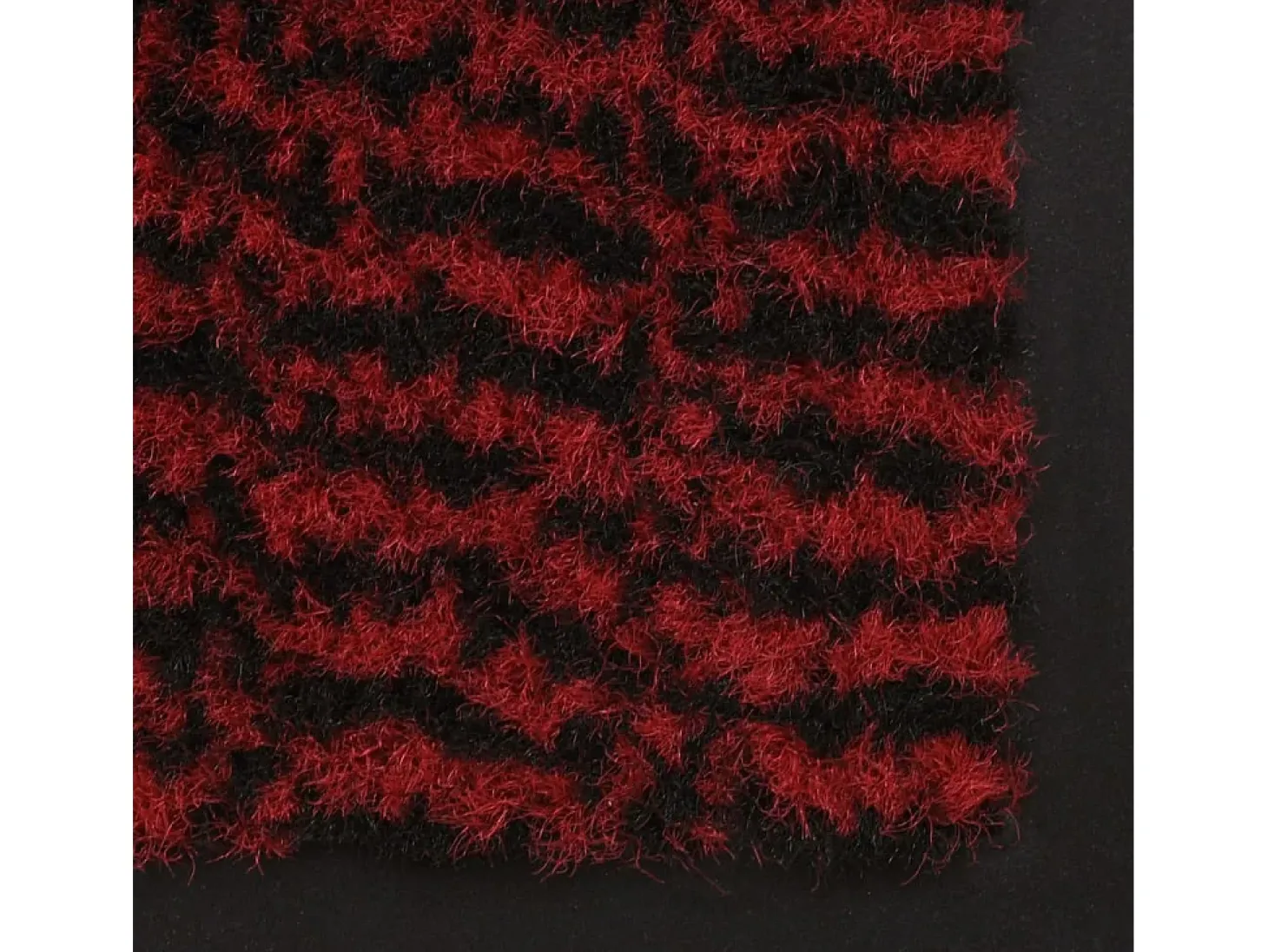Alfombra de entrada rectangular de nudo 40x60 cm roja ES806505