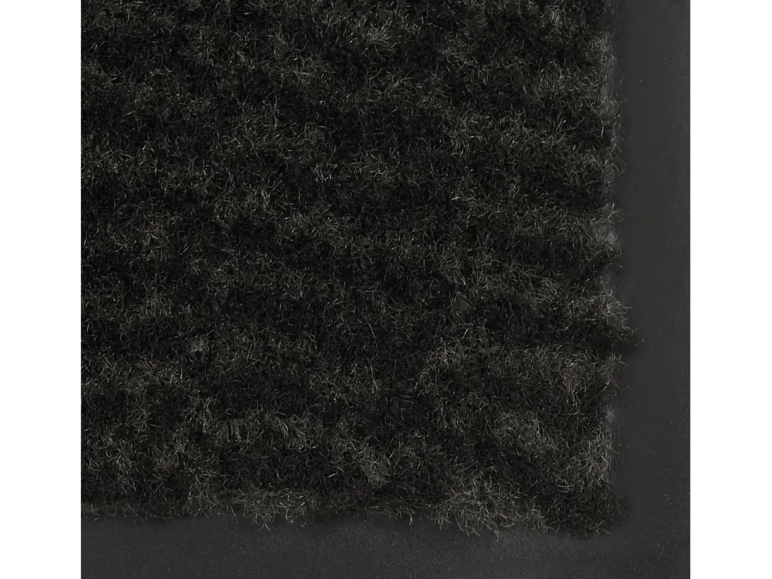 Felpudo^Alfombra de entrada rectangular de nudo 80x120 cm negra ES532702 Negro