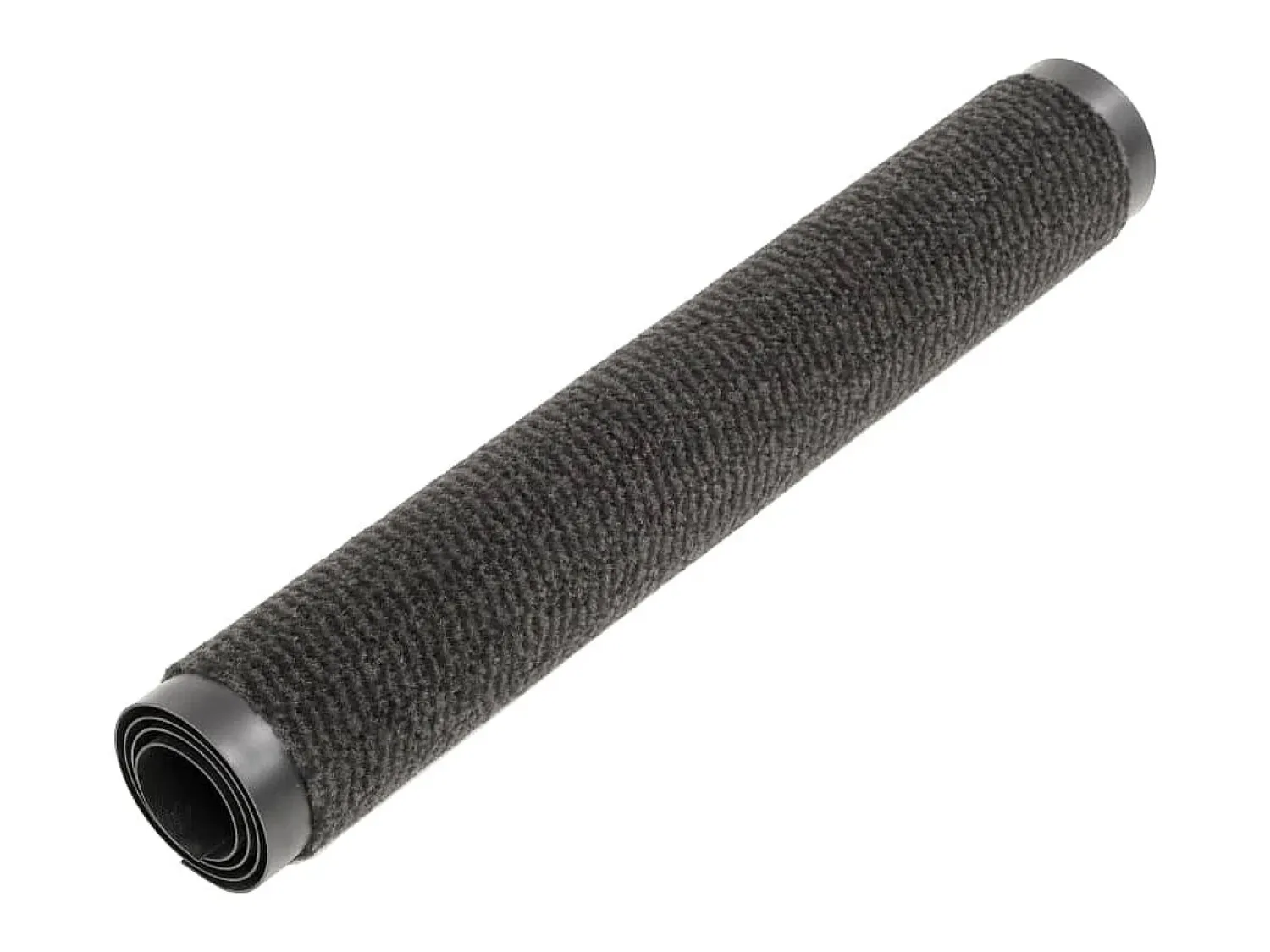 Felpudo^Alfombra de entrada rectangular de nudo 80x120 cm negra ES532702 Negro