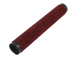 Alfombra de entrada rectangular de nudo 90x150 cm roja ES965637