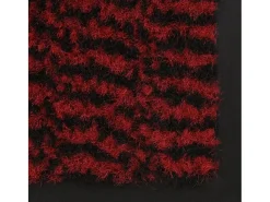 Alfombra de entrada rectangular de nudo 90x150 cm roja ES965637