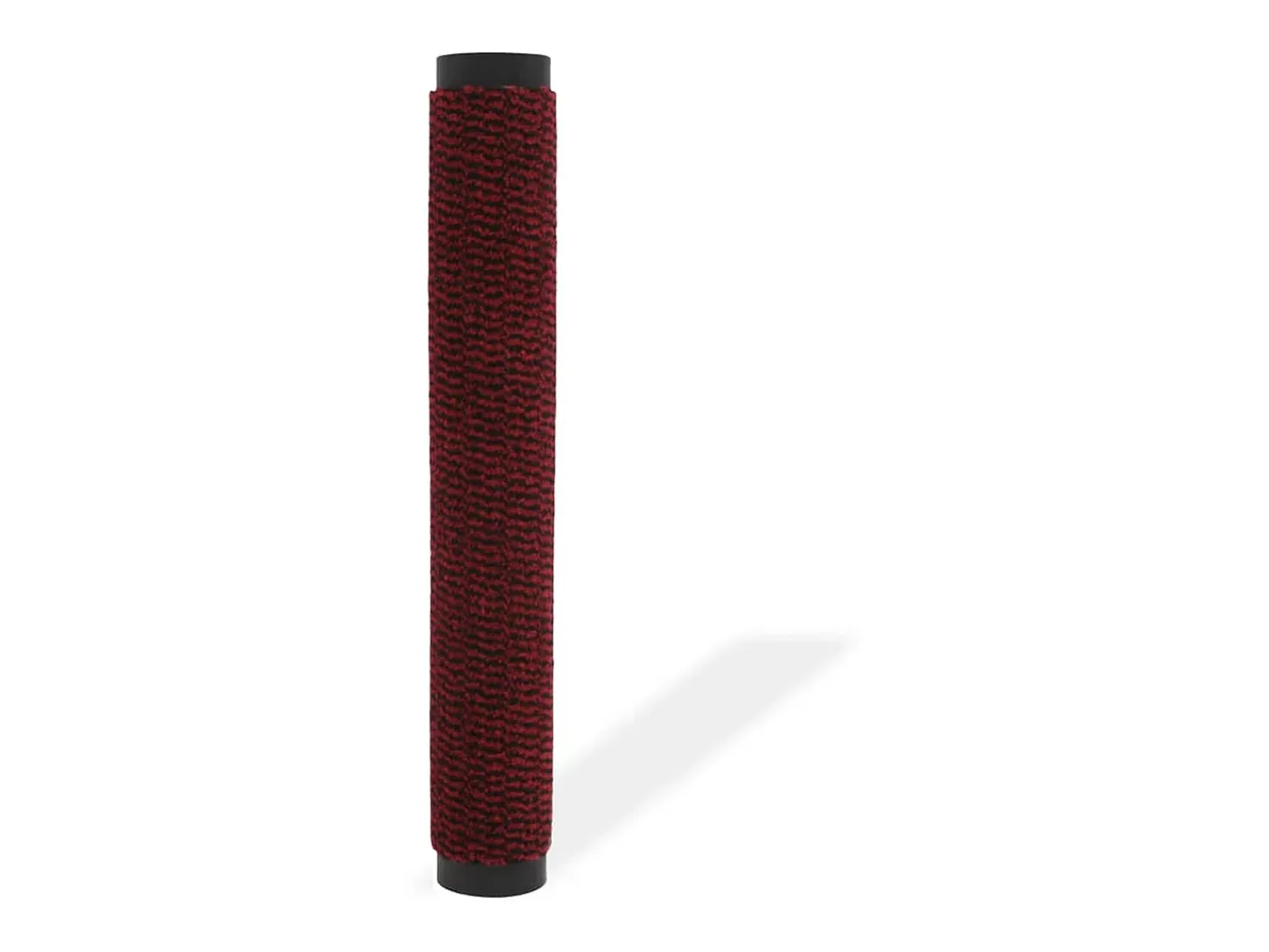 Alfombra de entrada rectangular de nudo 90x150 cm roja ES965637