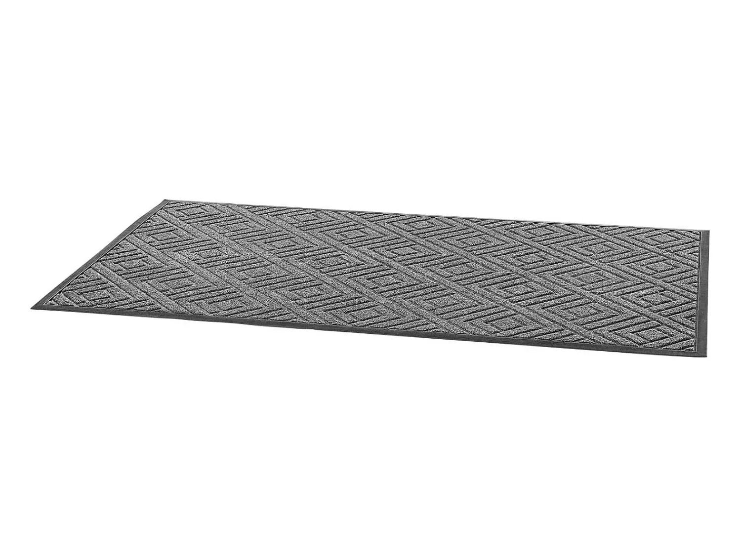 Felpudo^Alfombra de Entrada SucceBuy, 156x91,4 cm, Felpudo Exterior Interior Moderno Elegante, con Reverso Antideslizante TPE, Resistente Lavable, Atrapa Polvo, Gris Negro