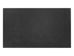 Felpudo^Alfombra de Entrada SucceBuy, 156x91,4 cm, Felpudo Exterior Interior Moderno Elegante, con Reverso Antideslizante TPE, Resistente Lavable, Atrapa Polvo, Gris Negro
