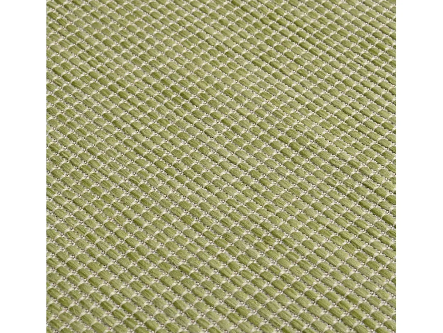 Alfombra de exterior de tejido plano verde 140x200 cm