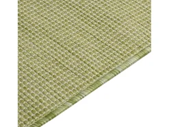 Alfombra de exterior de tejido plano verde 140x200 cm