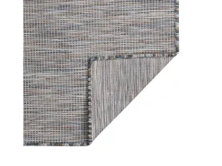 Sale Clicnbuy Alfombra de exterior de tejido plano marrón y azul 160x230 cm Negro
