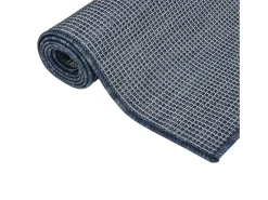 Alfombra de exterior de tejido plano azul 200x280 cm